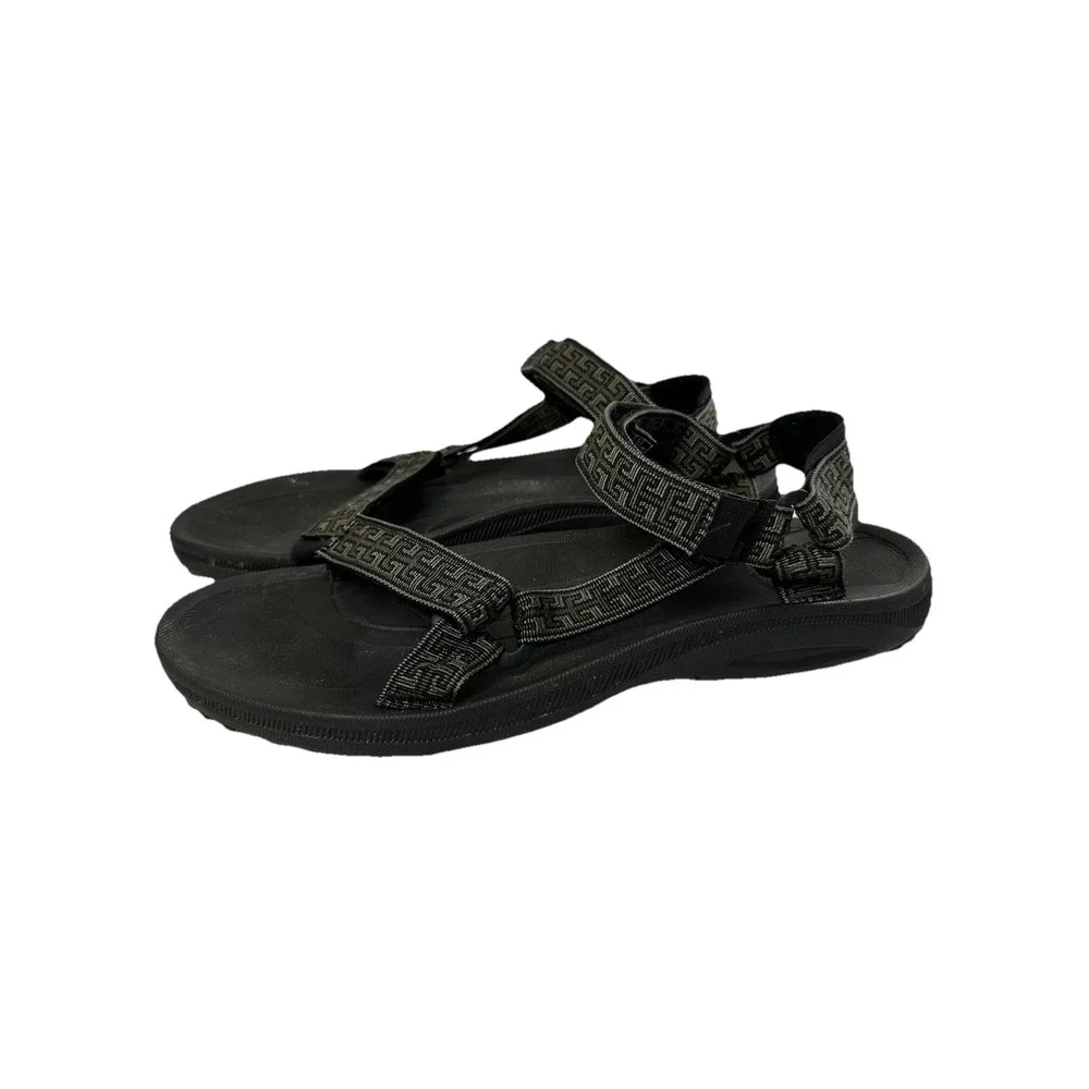 TEVA Sandals Men's Size 13M Sport Hiking Black Shoc Pad Tribal S/N 6461